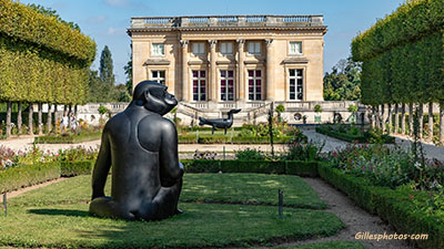 Singe avisé, 2005  Bronze  H 200 x 137 x 140 cm   François-Xavier Lalanne, Exposition 'les-Lalanne-a-Trianon' - Versailles  